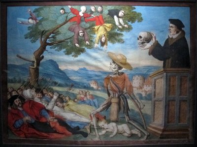 Copia de la danza macabra perdida de M. Manuel del cementerio dominicano de Berna (1512-20) de Albrecht Kauw
